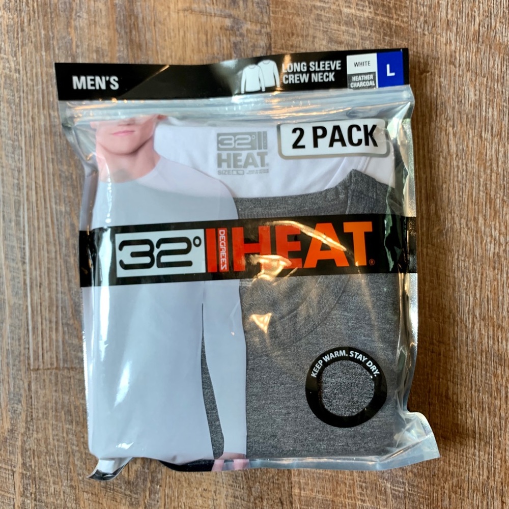 Long Sleeve Crew Neck 2-Pack